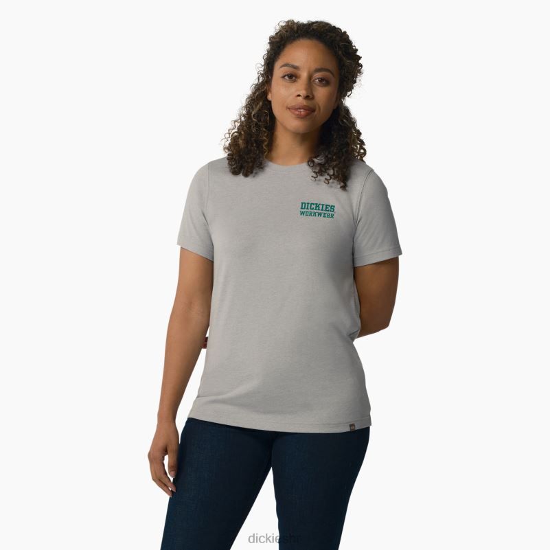 teška radna odjeća grafička majica žene Dickies vrijesko siva (h2) 6BPL62116 radna odjeća