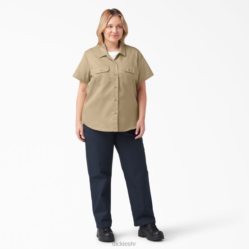 plus 574 originalna radna majica žene Dickies vojnički kaki (ksh) 6BPL61538 radna odjeća