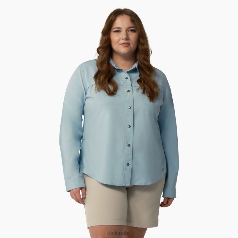 plus radna majica s roll-tabom za hlađenje žene Dickies čisto plava (eud) 6BPL61684 radna odjeća