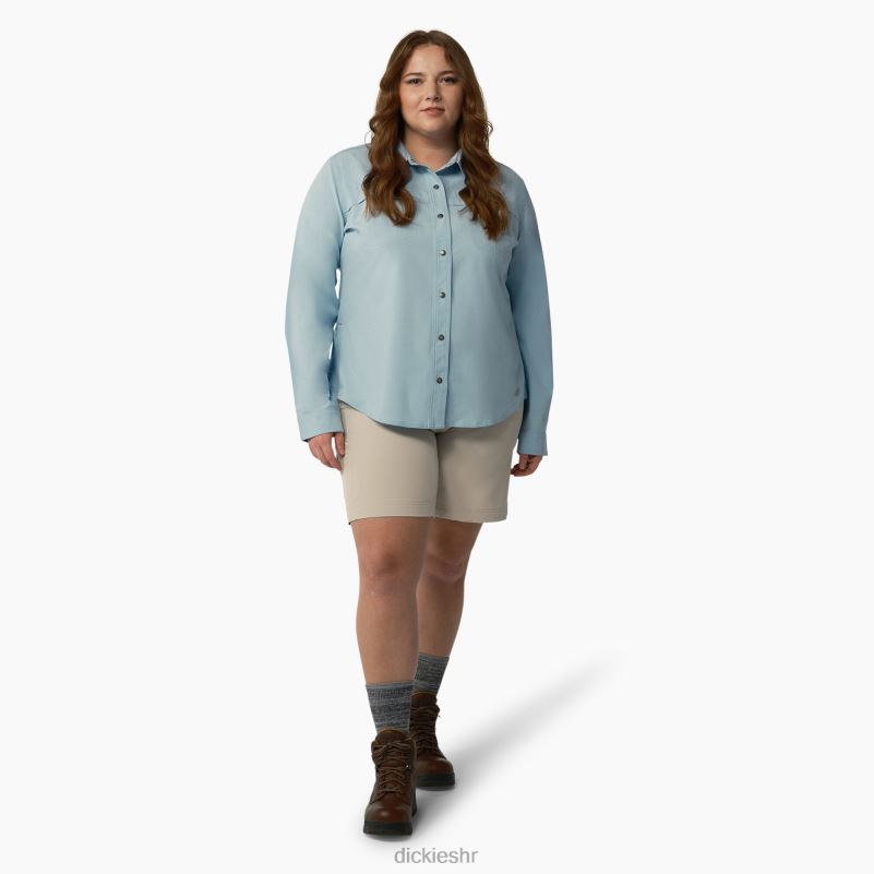 plus radna majica s roll-tabom za hlađenje žene Dickies čisto plava (eud) 6BPL61684 radna odjeća