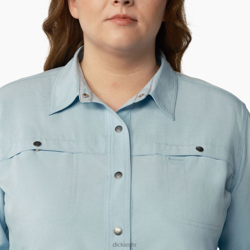 plus radna majica s roll-tabom za hlađenje žene Dickies čisto plava (eud) 6BPL61684 radna odjeća