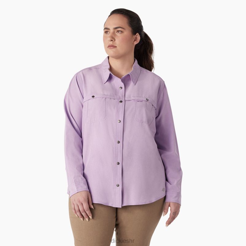 plus radna majica s roll-tabom za hlađenje žene Dickies ljubičasta ruža (urd) 6BPL61687 radna odjeća