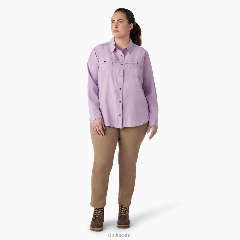 plus radna majica s roll-tabom za hlađenje žene Dickies ljubičasta ruža (urd) 6BPL61687 radna odjeća