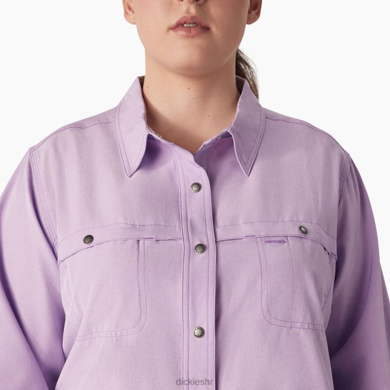 plus radna majica s roll-tabom za hlađenje žene Dickies ljubičasta ruža (urd) 6BPL61687 radna odjeća