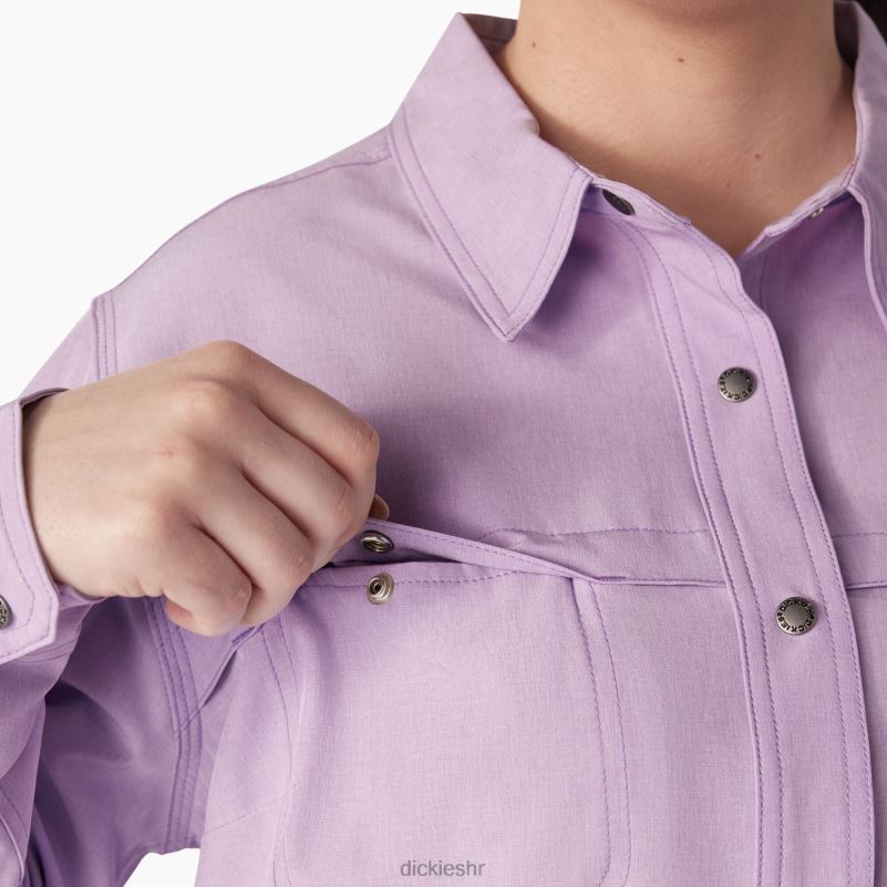 plus radna majica s roll-tabom za hlađenje žene Dickies ljubičasta ruža (urd) 6BPL61687 radna odjeća
