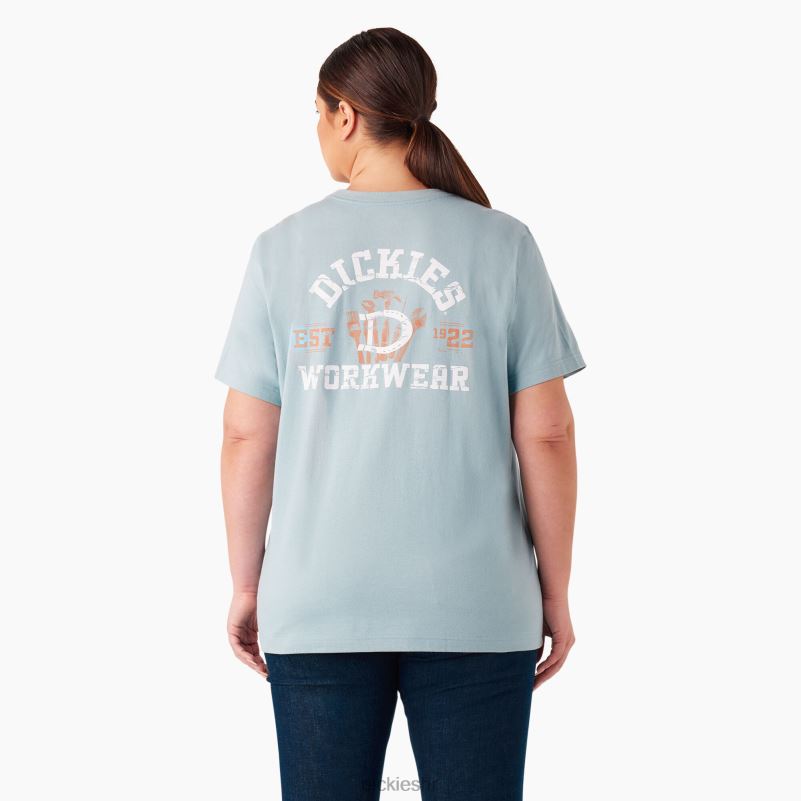 plus teška radna odjeća grafička majica žene Dickies dockside plava (du1) 6BPL62189 radna odjeća