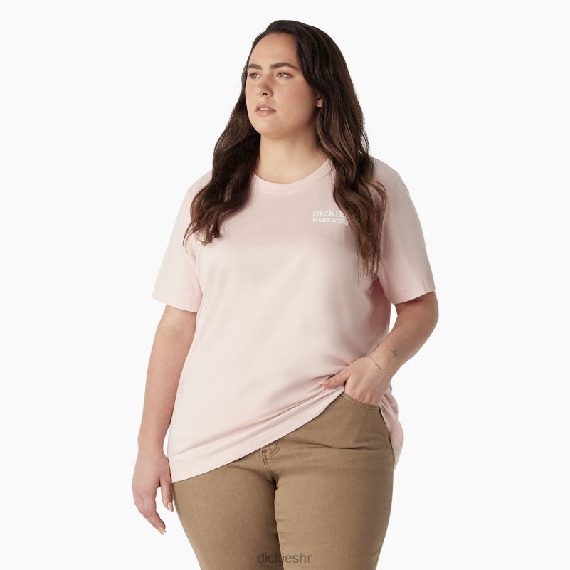 plus teška radna odjeća grafička majica žene Dickies lotos roza (lo2) 6BPL62191 radna odjeća