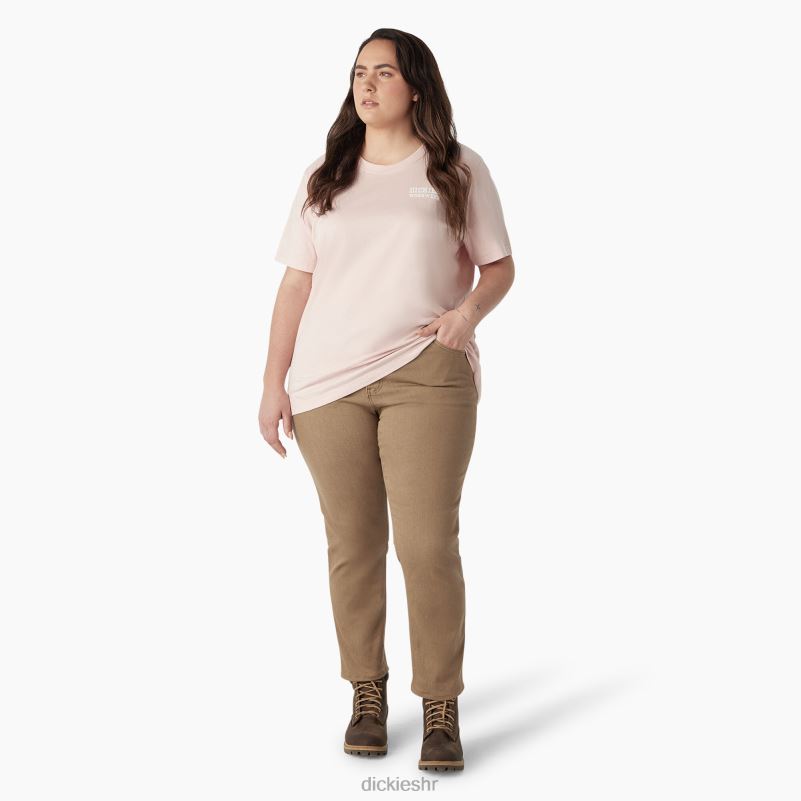 plus teška radna odjeća grafička majica žene Dickies lotos roza (lo2) 6BPL62191 radna odjeća