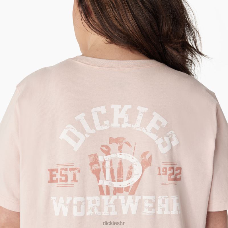 plus teška radna odjeća grafička majica žene Dickies lotos roza (lo2) 6BPL62191 radna odjeća