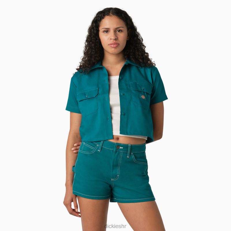 skraćena radna košulja žene Dickies duboko jezero (dl2) 6BPL62005 radna odjeća