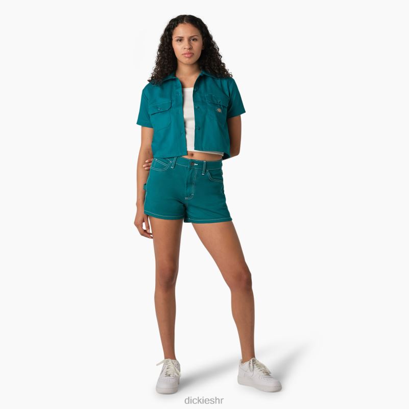 skraćena radna košulja žene Dickies duboko jezero (dl2) 6BPL62005 radna odjeća