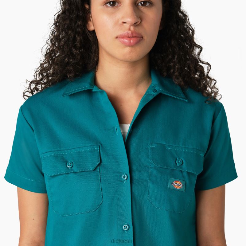 skraćena radna košulja žene Dickies duboko jezero (dl2) 6BPL62005 radna odjeća