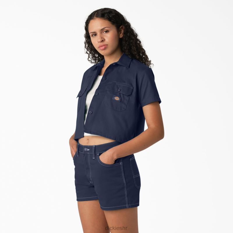 skraćena radna košulja žene Dickies mornarska tinta (ik) 6BPL62006 radna odjeća